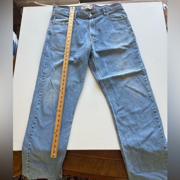 Levi's 505 Regular Fit Straight Leg Jeans Men's 36x32 Blue Distressed Denim(C2) - Picture 1 of 10